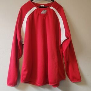 Vintage New Mexico Lobos 90s Majestic Pullover Long Sleeve Shirt Mens Sportswear